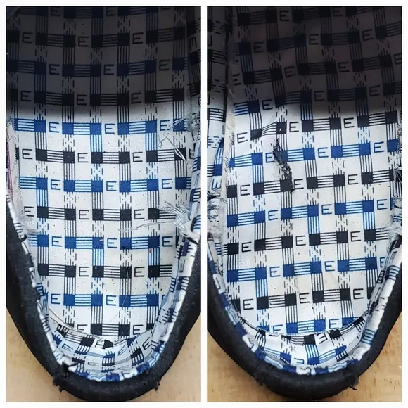 Blivener Men's Blue &amp; Black Casual Lace up Derby Shoes Size 9