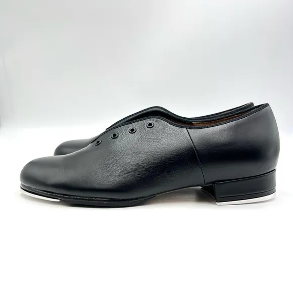 Bloch Men's S0301M Jazz Tap Black Leather Lace Up Tap Dance Shoes Size 7 New