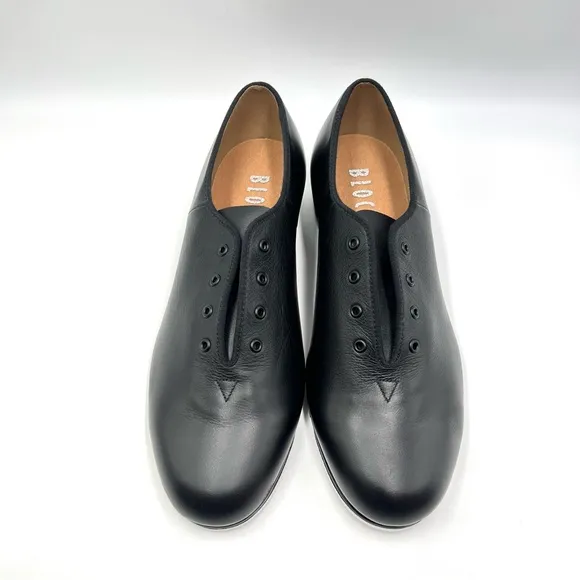 Bloch Men's S0301M Jazz Tap Black Leather Lace Up Tap Dance Shoes Size 7 New