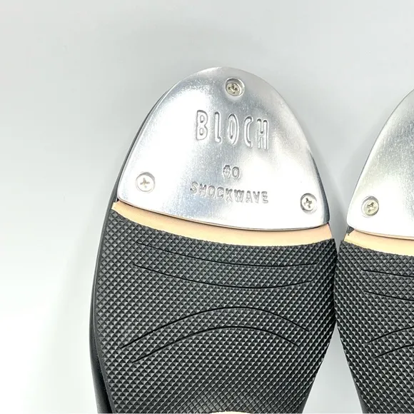 Bloch Men's S0301M Jazz Tap Black Leather Lace Up Tap Dance Shoes Size 7 New