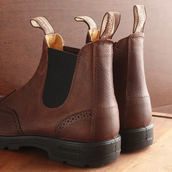 Blundstone Boots Men SZ AU 9 US 10 Brown #2444 Brogue Leather Chelsea Ankle NWOB