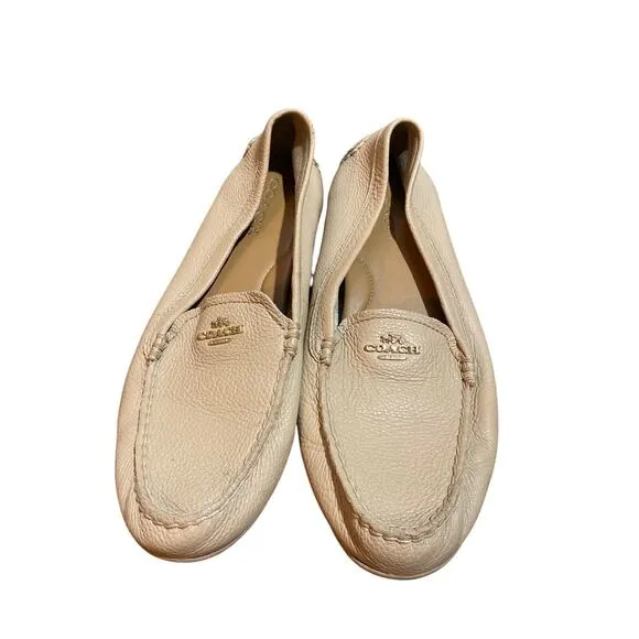 Blush Pink Coach Mary Lock Up Loafers Moccasins 10B