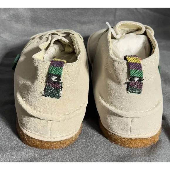 Bob Marley One Love Rasta Suede Tan Chukka Mens Shoes Rubber Gum Sole Sz 12