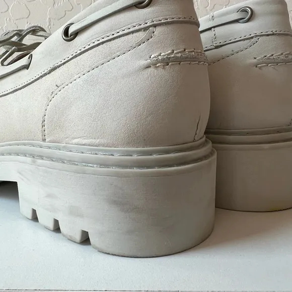 Boden Natural Chunky sole leather deck shoes NWT