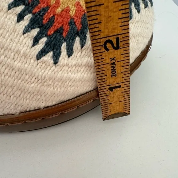 Born Bailie White Brown Suede Leather Boho Platform Closed Heel Clog NIB