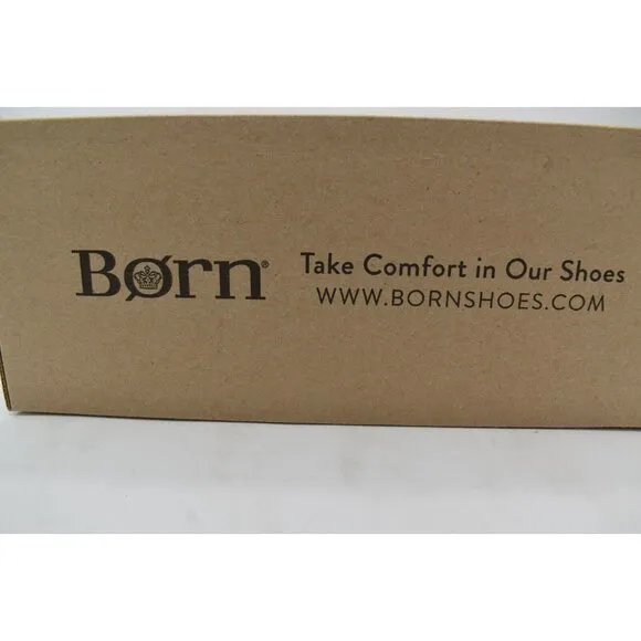 Born Mens Size 10 Dalton Brown Full Grain Leather Slip On Loafers Shoes