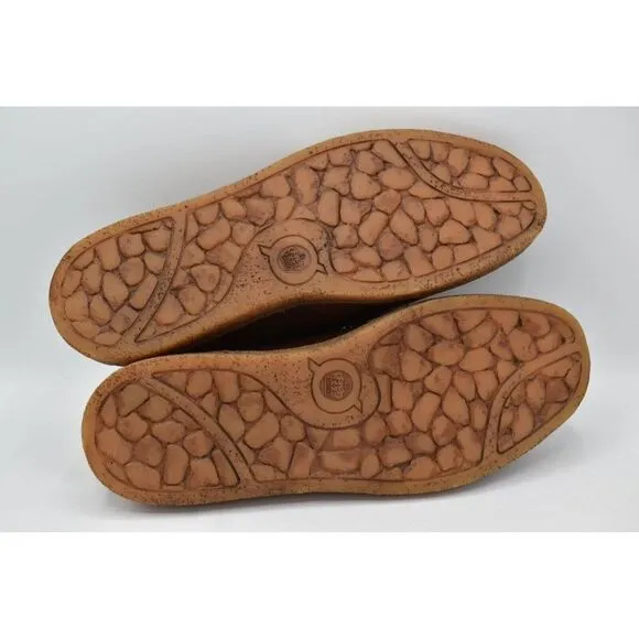 Born Mens Size 8.5 Samuel Tan Bourbon Full Grain Leather Slip On Loafers Shoes