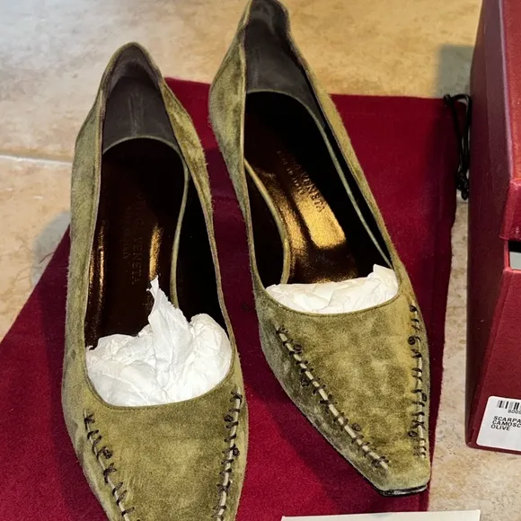 BOTTEGA VENETA olive cachemire calico