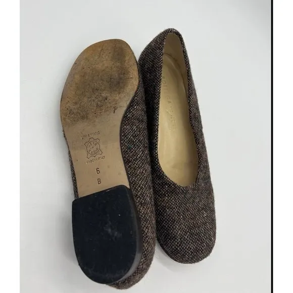 Bottega Veneta Women flat shoes Textile brown Size 6 Made In Italy