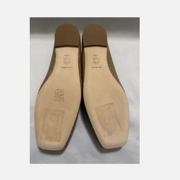 Brand New TORY BURCH sz 10.5 Georgia Pump soft croco embossed taupe 157448