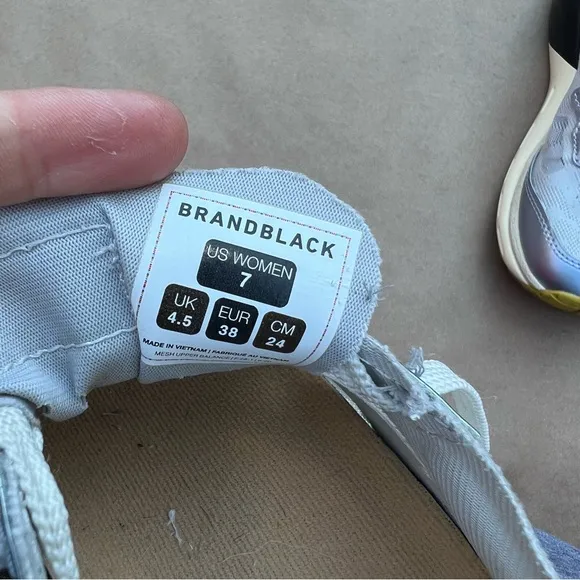 BRANDBLACK Spector Supercritical Jetlon Vibram Runner Shoes Silver Blue Women 7