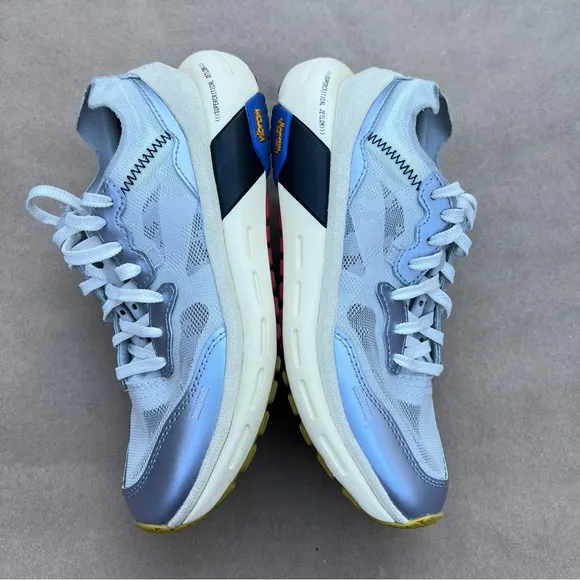 BRANDBLACK Spector Supercritical Jetlon Vibram Runner Shoes Silver Blue Women 7