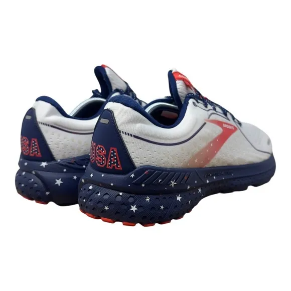 Brooks Adrenaline GTS 21 USA Athletic Running Shoe Mens 12 D 1103491D166 White