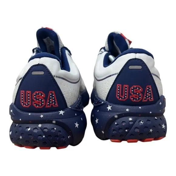 Brooks Adrenaline GTS 21 USA Athletic Running Shoe Mens 12 D 1103491D166 White