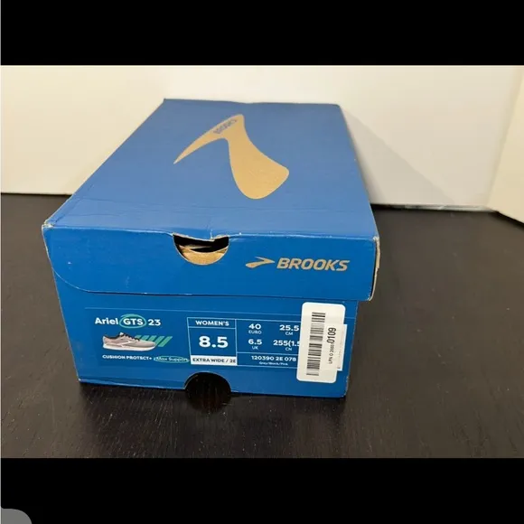 Brooks Ariel GTS 23 Running Shoes Gray/Black/Pink Womans Size 8.5 2E Extra Wide