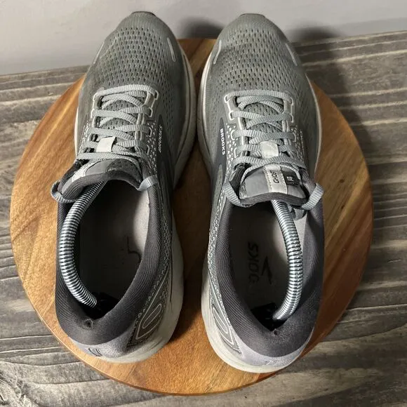 Brooks Ghost 14 Mens Size 10 Shoes Gray Athletic Running Sneakers Comfort