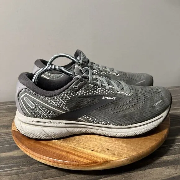 Brooks Ghost 14 Mens Size 10 Shoes Gray Athletic Running Sneakers Comfort