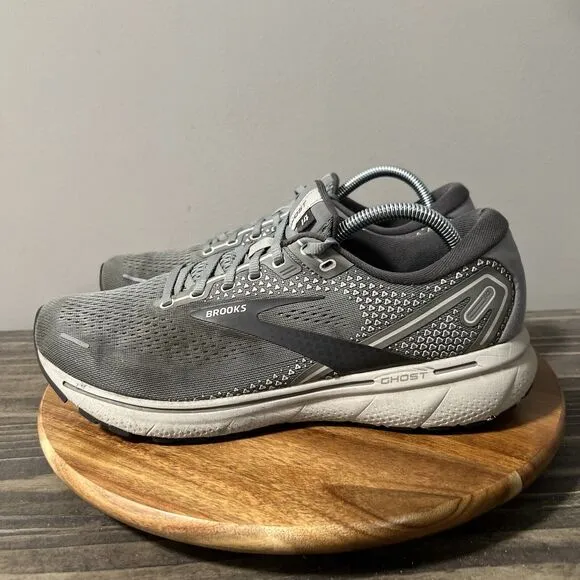 Brooks Ghost 14 Mens Size 10 Shoes Gray Athletic Running Sneakers Comfort
