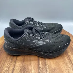 Brooks Glycerin GTS 20 Shoes Mens Size 10 Wide 2E Triple Black Running Comfort