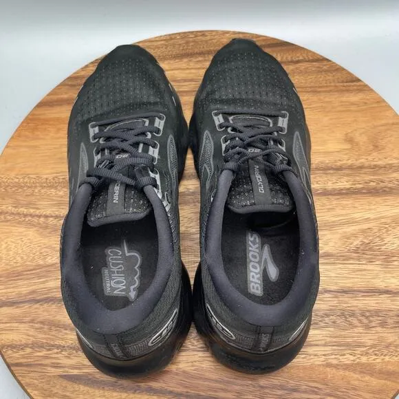 Brooks Glycerin GTS 20 Shoes Mens Size 10 Wide 2E Triple Black Running Comfort
