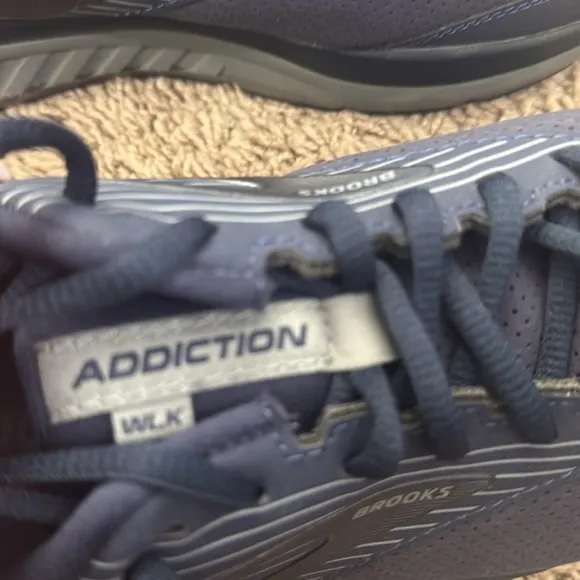 Brooks Men Addiction WLK Men's Navy Athletic Sneakers Shoes Size 9