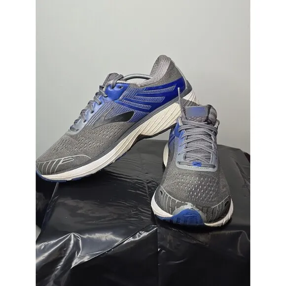 Brooks Mens Adrenaline GTS 18 1102711D015 Gray Running Shoes Sneakers Size 12 D‎