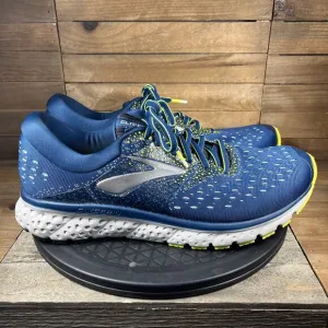 Brooks Men's Size 11.5 Glycerin 16 Blue Comfort Running Lace Up Athletic Shoes