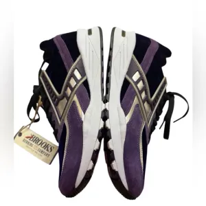 Brooks Regent 'Blackberry Codrinal Silver Chrome' suede sneakers 10.5 NWOB