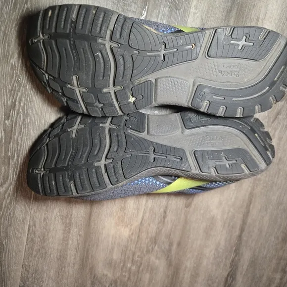 Brooks‎ Running Shoes Black Blue Yellow Ghost 14  Mens size 14 guc