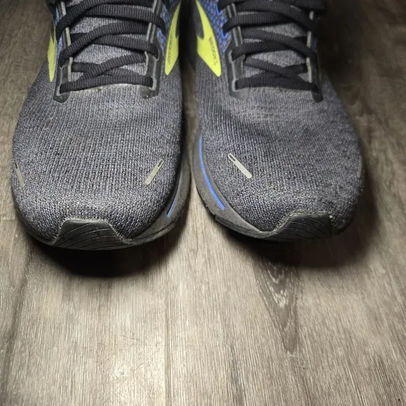 Brooks‎ Running Shoes Black Blue Yellow Ghost 14  Mens size 14 guc