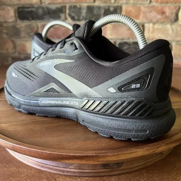 Brooks Womens Adrenaline GTS 23 1203812E020 Black Running Shoes Sneakers 9.5 M