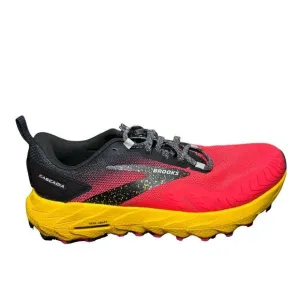 Brooks Cascadia 17 Diva Pink Black Lemon Chrome Women Running Shoes size 8.5