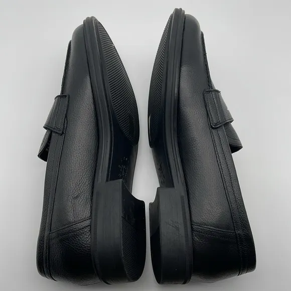 Brown Bilt Pebble Grain Leather Black Penny Loafers Men 11