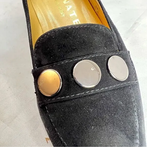 BRUNATE loafer 31891 neroWomen loafers in black nubuck leather w/ a small heel