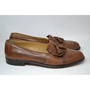 Bruno Magli Italy Brandy Montreal Tassel Loafers Shoes Mens Brown Size 9M 13826