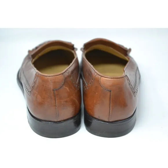 Bruno Magli Italy Brandy Montreal Tassel Loafers Shoes Mens Brown Size 9M 13826