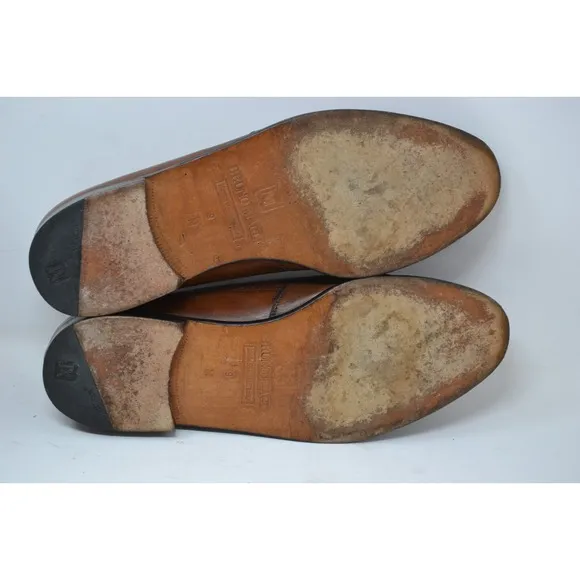 Bruno Magli Italy Brandy Montreal Tassel Loafers Shoes Mens Brown Size 9M 13826