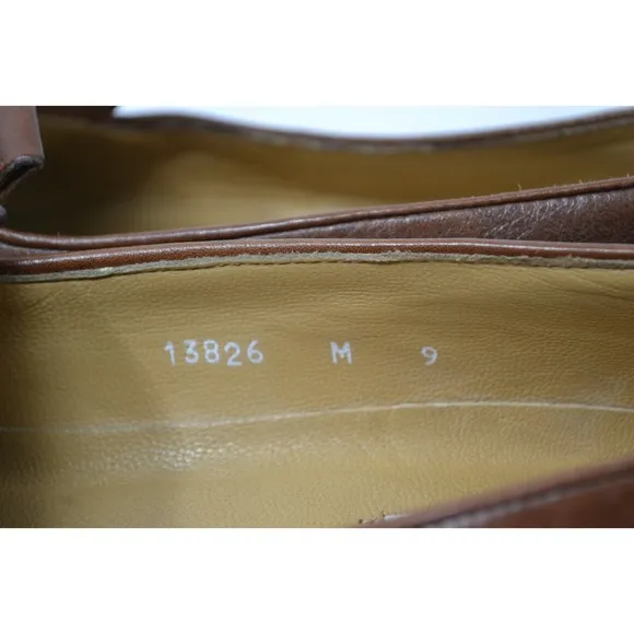 Bruno Magli Italy Brandy Montreal Tassel Loafers Shoes Mens Brown Size 9M 13826