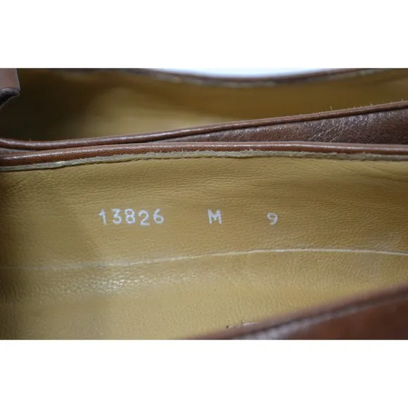 Bruno Magli Italy Brandy Montreal Tassel Loafers Shoes Mens Brown Size 9M 13826