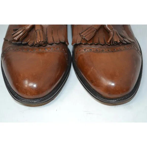 Bruno Magli Italy Brandy Montreal Tassel Loafers Shoes Mens Brown Size 9M 13826