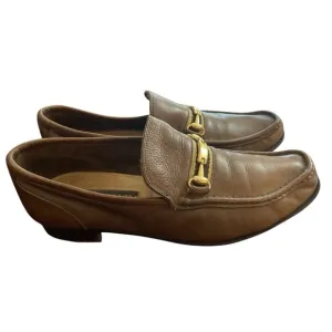 Bruno Magli  Slip On Loafer Shoes Mens Sz 7 Loafers Leather Brown