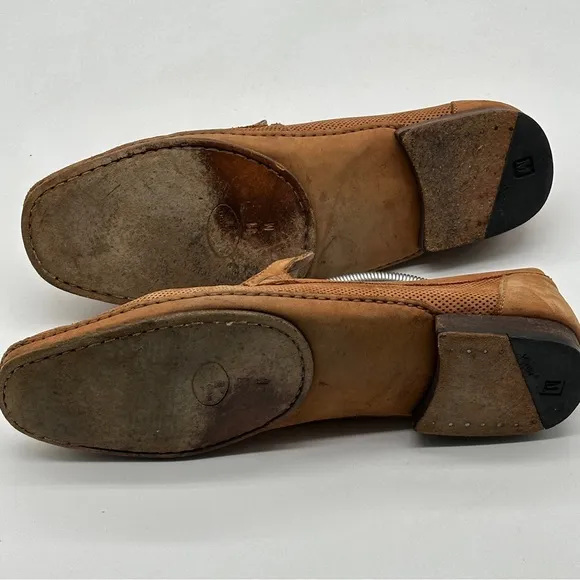 Bruno Magli Tan Leather Suede Loafers Men’s Size 11  M