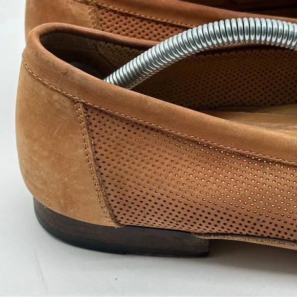 Bruno Magli Tan Leather Suede Loafers Men’s Size 11  M