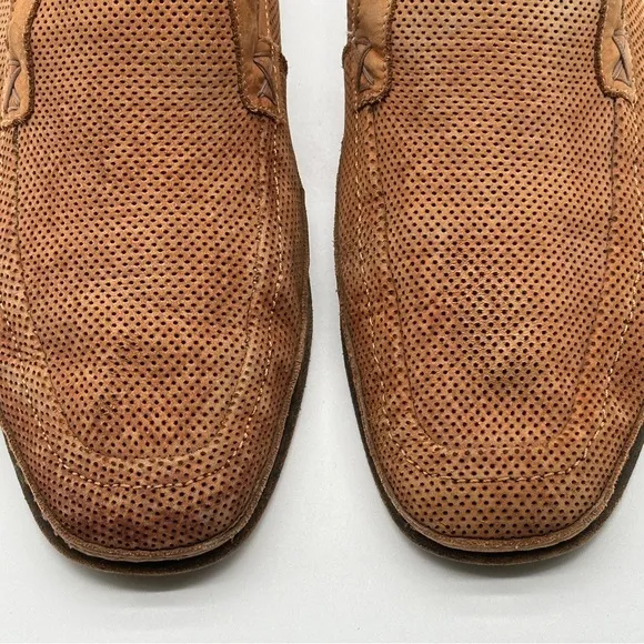 Bruno Magli Tan Leather Suede Loafers Men’s Size 11  M