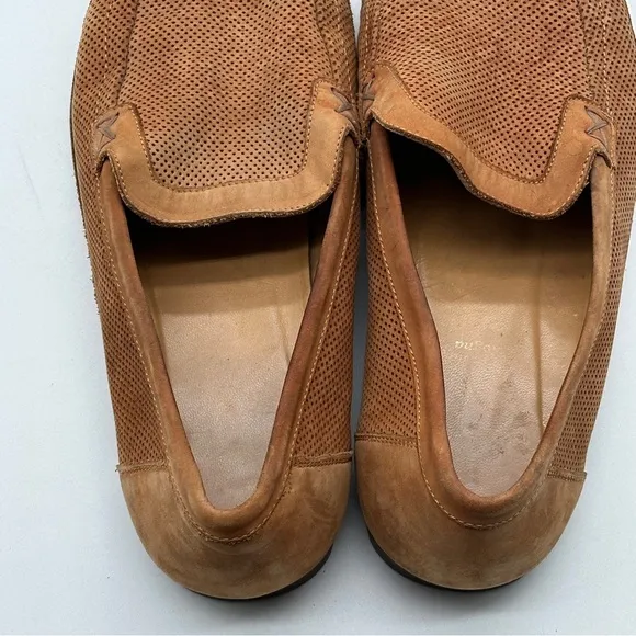 Bruno Magli Tan Leather Suede Loafers Men’s Size 11  M