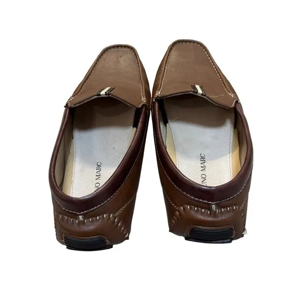 Bruno Marc Driving Moccasins Loafers Mens 13 Brown Slip On Shoes Italian Style