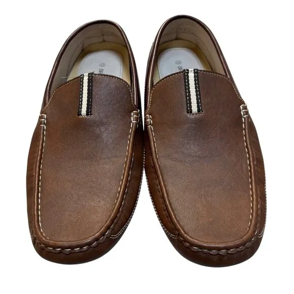 Bruno Marc Driving Moccasins Loafers Mens 13 Brown Slip On Shoes Italian Style
