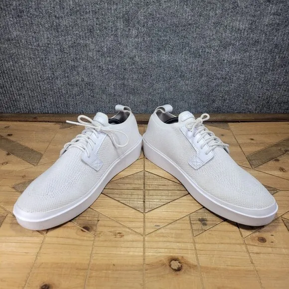 BYLT Mens Lido Knit Sneakers Shoes White Synthetic Lace Up Size 12 Comfort