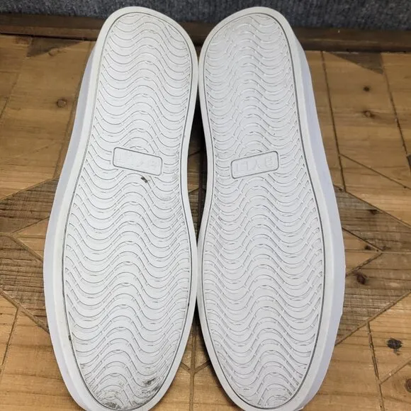 BYLT Mens Lido Knit Sneakers Shoes White Synthetic Lace Up Size 12 Comfort