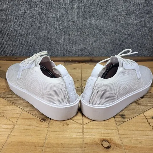 BYLT Mens Lido Knit Sneakers Shoes White Synthetic Lace Up Size 12 Comfort